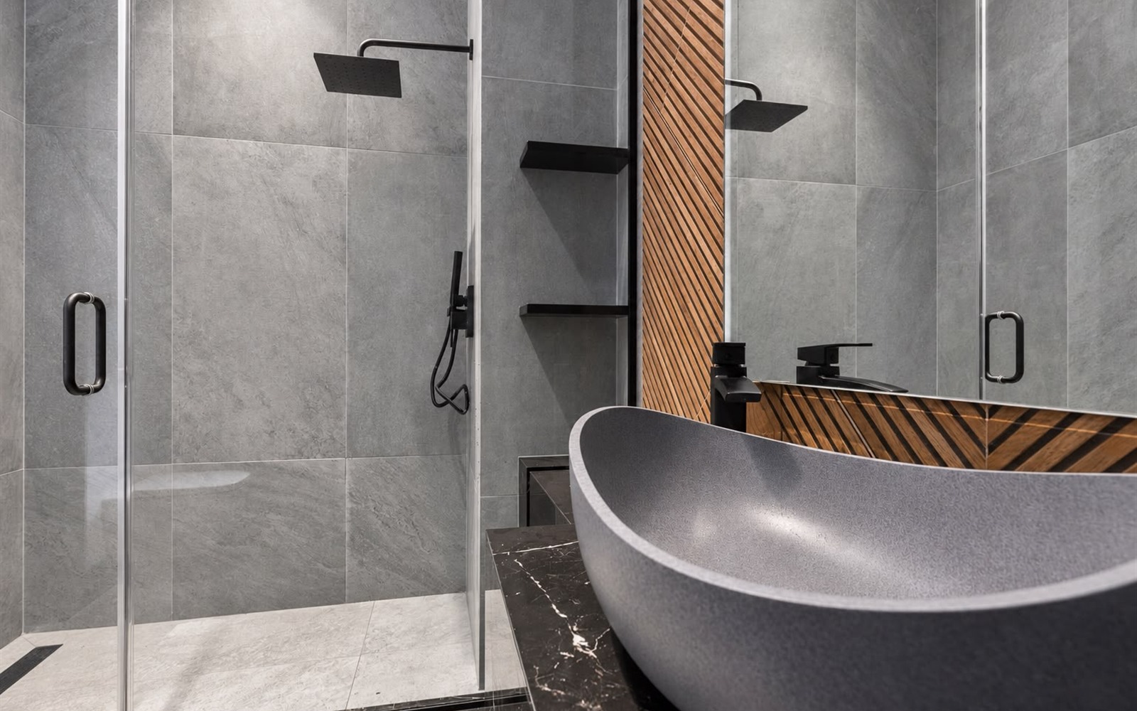Finished ADU and bathroom remodel installation by Prime Time Plumbing